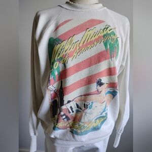 Miller Music 20th Anniversary Pier 84 Concert Vintage 1980's Sweatshirt Size Med